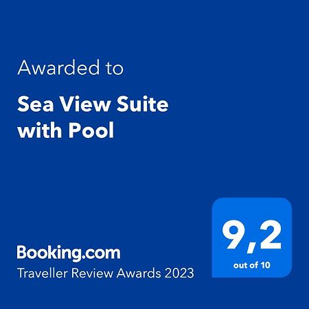 Sea View Suite With Pool Gaios Bagian luar foto