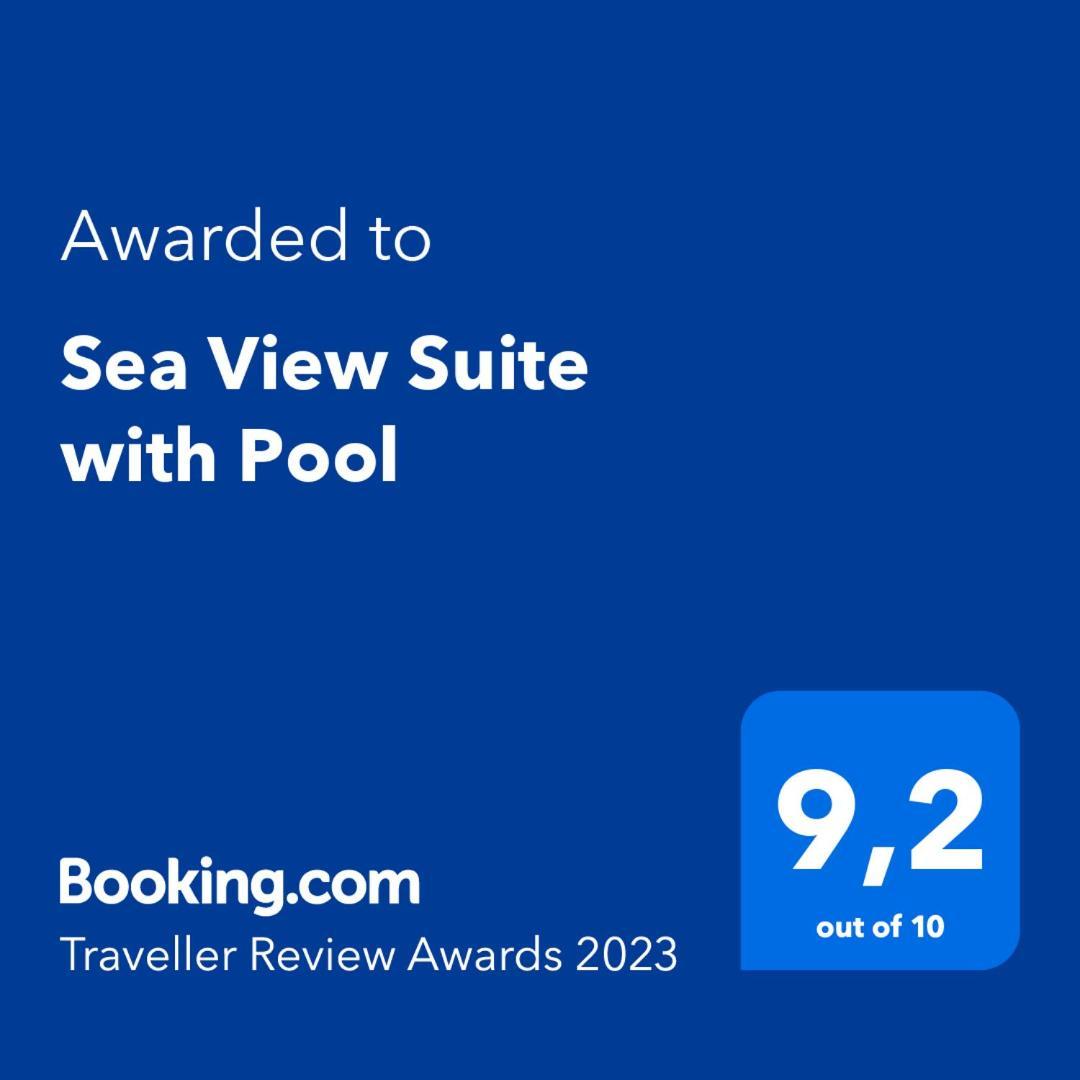 Sea View Suite With Pool Gaios Bagian luar foto